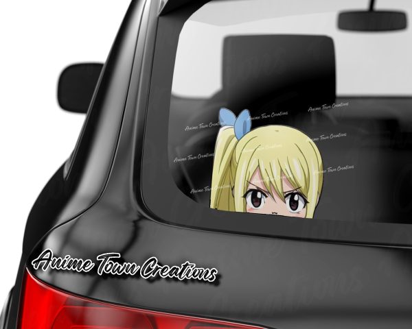 Fairy Tail Lucy Heartfilia Peeker Sticker Cheap - Image 2