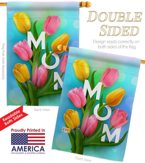 Happy Mom s Day - Mother s Day Summer Vertical Impressions Decorative Flags HG192367 Made In USA Cheap - Image 2