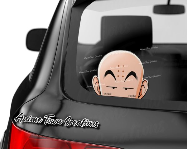 Dragon Ball Krillin Peeker Sticker on Sale - Image 2