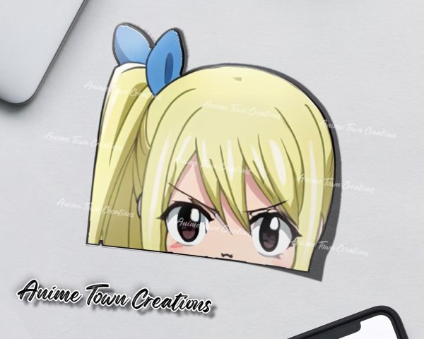 Fairy Tail Lucy Heartfilia Peeker Sticker Cheap
