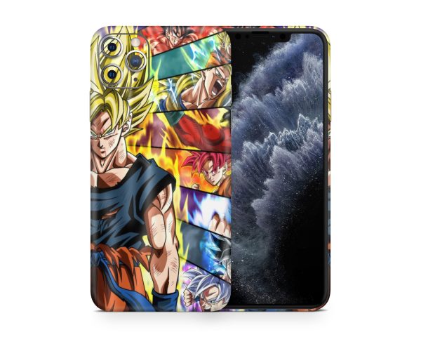 Dragon Ball Super Saiyan Forms iPhone Skin on Sale