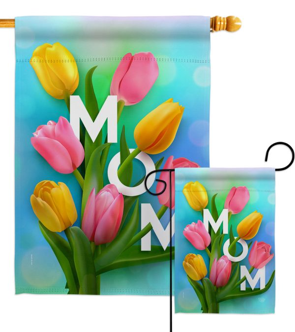 Happy Mom s Day - Mother s Day Summer Vertical Impressions Decorative Flags HG192367 Made In USA Cheap