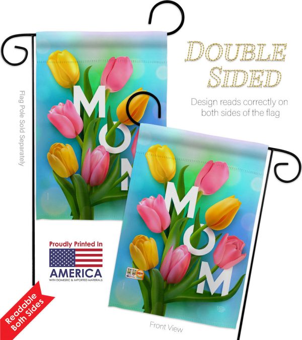 Happy Mom s Day - Mother s Day Summer Vertical Impressions Decorative Flags HG192367 Made In USA Cheap - Image 4