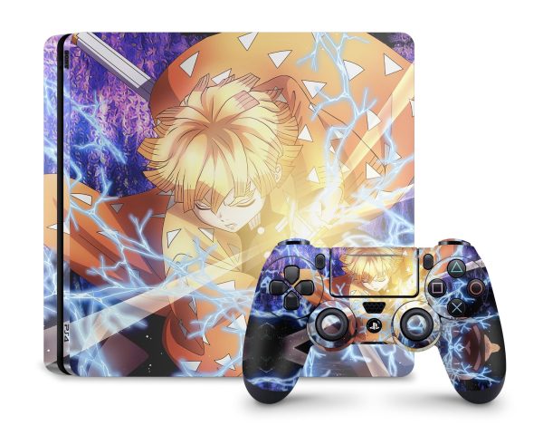 Demon Slayer Zenitsu Thunder Breathing PS4 Skin For Discount