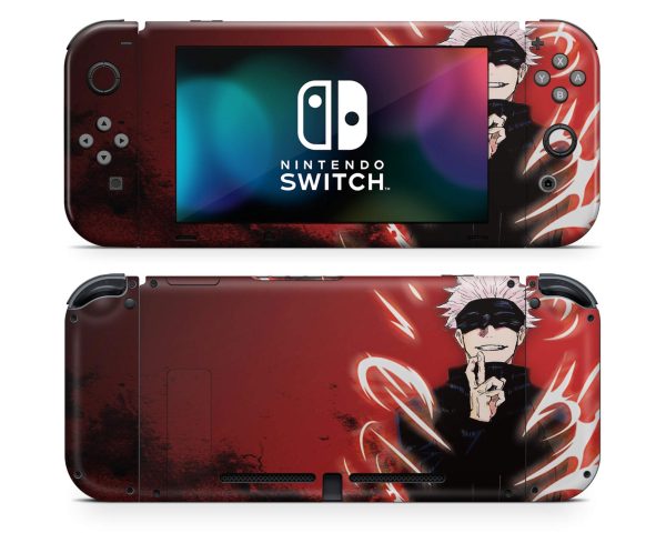 Satoru Gojo Red Nintendo Switch Skin For Sale - Image 2