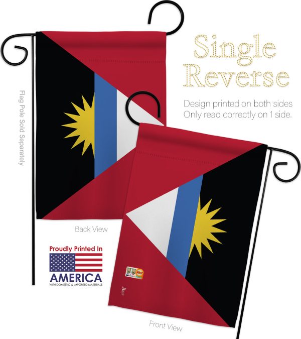 Antigua & Barbuda - Nationality Flags of the World Vertical Impressions Decorative Flags HG140009 Made In USA Online Sale - Image 5