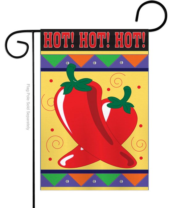 Chili Hot - Vegetable Food Vertical Applique Decorative Flags HG117020 Hot on Sale - Image 2
