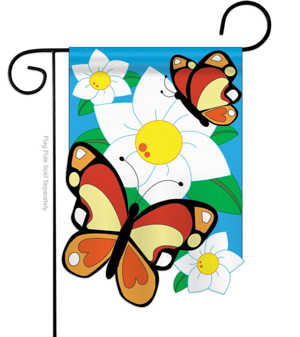 Butterflies - Bugs & Frogs Garden Friends Vertical Applique Decorative Flags HG104037 Cheap - Image 4